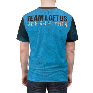 Men's Blue Topo Team Loftus MTB DriFit Jersey