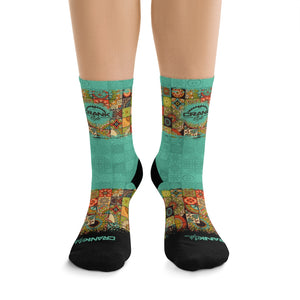 southwest Baja Pattern Mountain bike/cycling performance socks. These are super lightweight and breathable socks. Now with matching MTB jersey and face mask! Be sure to check out the bundle and save. 