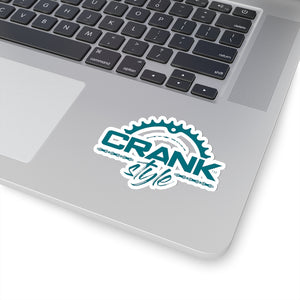 CRANK STYLE TEAL STICKERS
