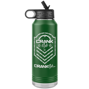 Crank Style Emblem Water Bottle