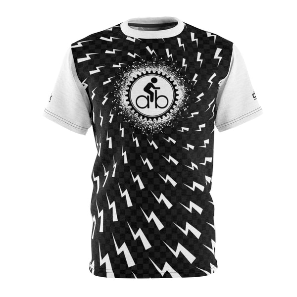 Men’s Archer Bikes Black & White Lighting MTB Jersey