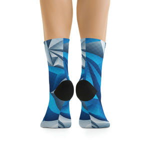 Unisex Polygonal 3/4 MTB Socks