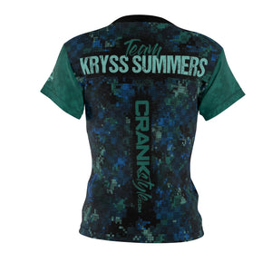 Women's Teal DigiCamo Checker Team Kyrss MTB Jersey