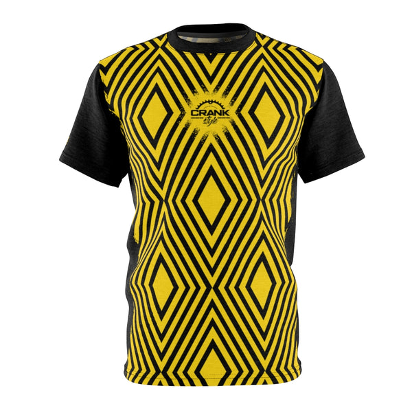 Black & Yellow Pattern MTB Jersey