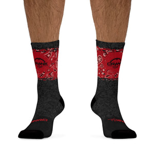 Red Bandana DoD 3/4 MTB Socks