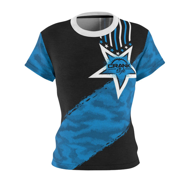 Women's Blu | Blk Camo Star MTB Jersey