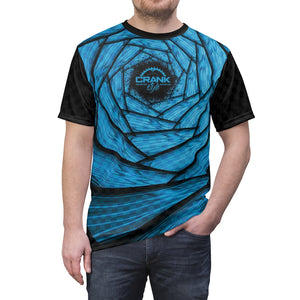 Men's Trippy Blue Vortex Check MTB DriFit Jersey