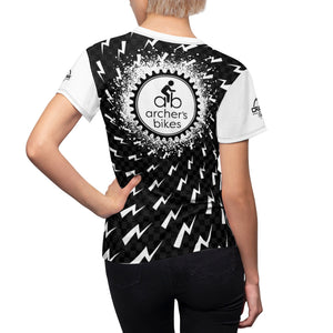 Ladies Archer Bikes Black & White Lighting MTB Jersey