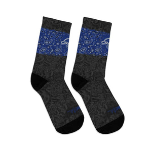 Unisex Blue Bandana DoD II 3/4 MTB Socks