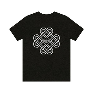 Unisex Irish Celtic Heart Bike Chain Short Sleeve Tee