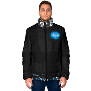 Men's Blu Graffiti Winter Puffer Jacket