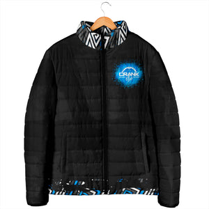 Men's Blu Graffiti Winter Puffer Jacket