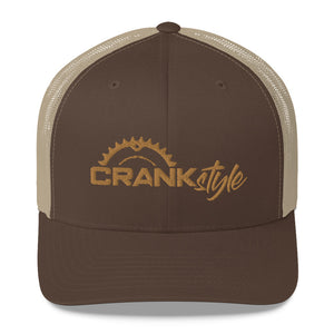 Crank Style Brown & Tan Trucker Cap