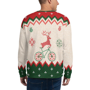 Funny "ugly" Christmas Mountain bike Sweatshirt