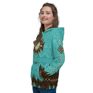 Crank Style's Southwest Aztec style Hoodie. This hoddie is unisex and super comfy inside and out. You will love to hike, mtb or camp in this fleece hoodie. Crank Style gives you the confidence to crank in style. Arizona, Utah, California, New Mexico, Colorado and Nevada will love this style. 